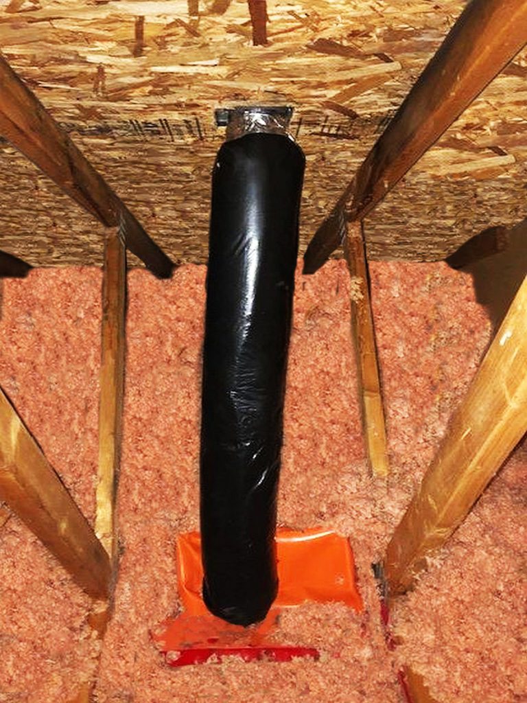 Correct Fan Exhaust Connection in attic